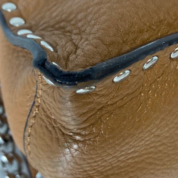 MICHAEL KORS, SMALL BROWN LEATHER CROSSBODY BAG (ASIS) - Picture 7 of 16